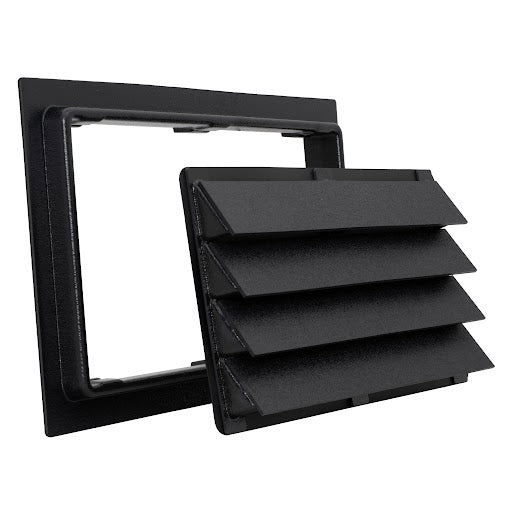 ICC Certified Flood Vent 16x8 Black | FEMA Compliant | Rust-Proof
