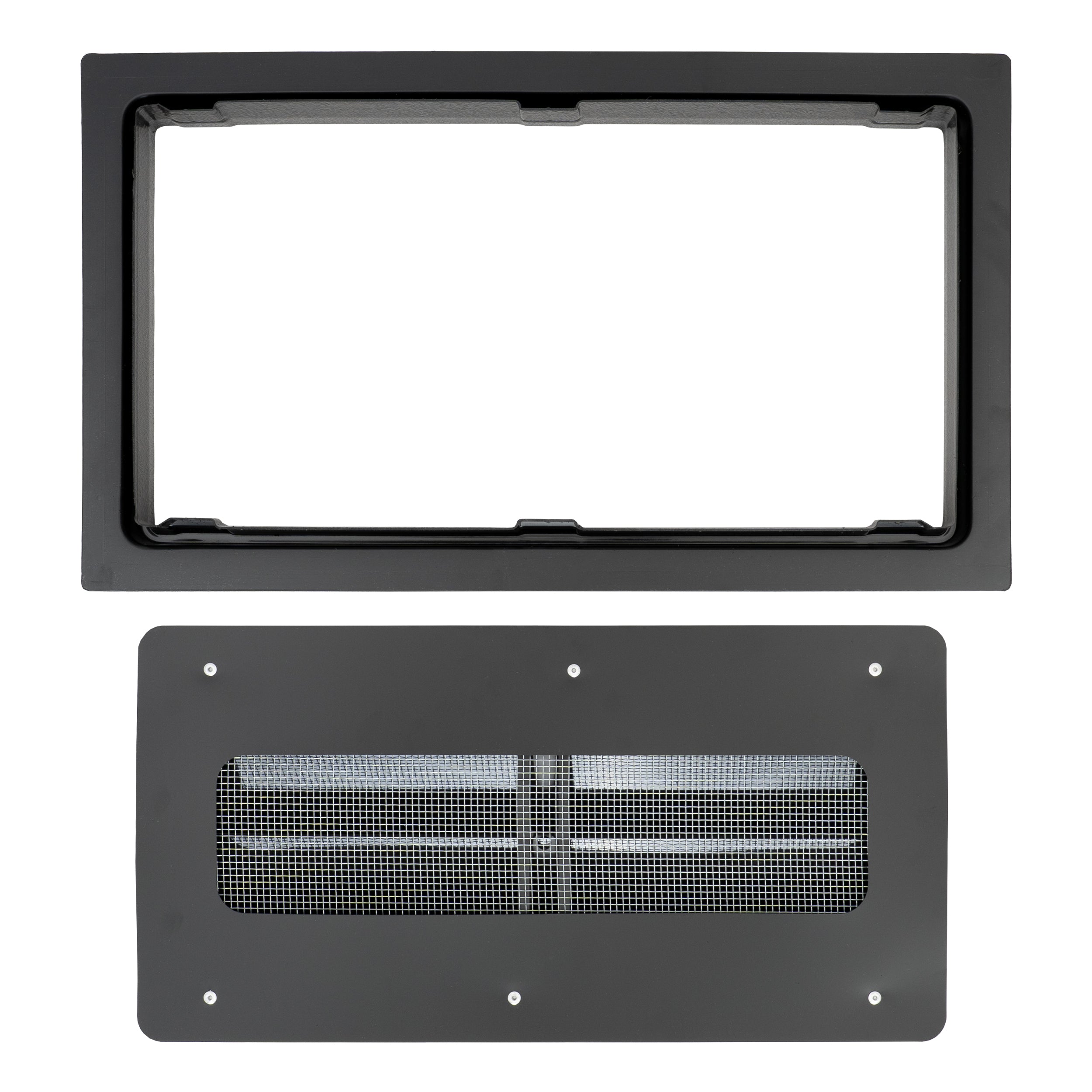 ICC Certified Flood Vent 16x8 Black | FEMA Compliant | Rust-Proof